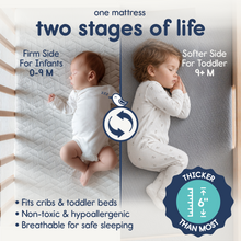 Load image into Gallery viewer, Dual-Sided Foam Crib Mattress
