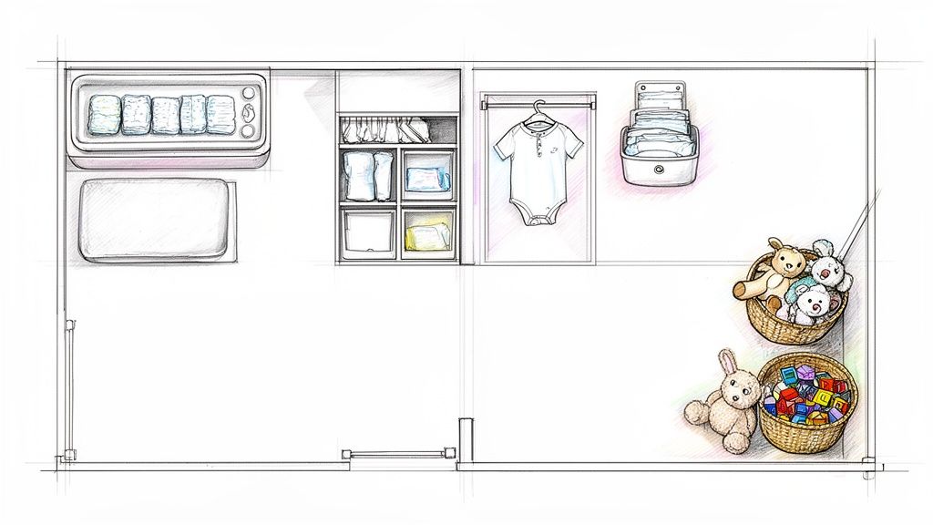 8 Genius Nursery Organization Hacks to Tame the Chaos - hiccapop