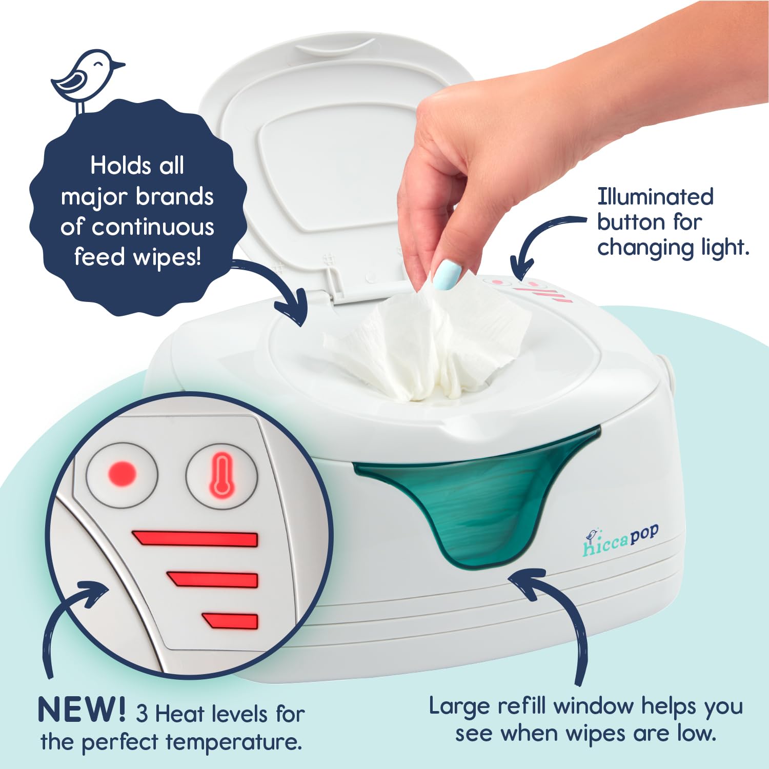 Portable Wipe Warmer & Dispenser - hiccapop