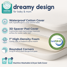 Load image into Gallery viewer, Pack &#39;n Play Playpen Pad for (38&quot;x26&quot;) Portable Playpen with Carry Bag
