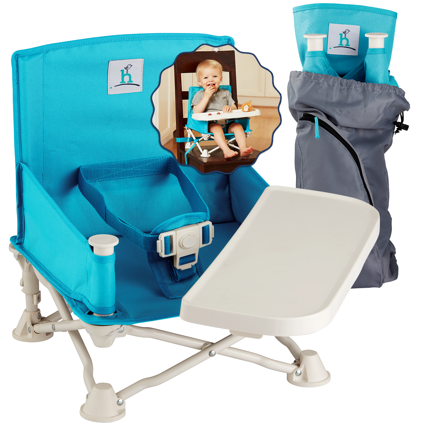 summer infant chair with tray instructions OmniBoost Travel Booster Seat, Lagoon Blue