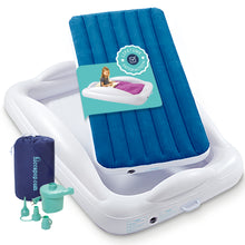 Load image into Gallery viewer, Inflatable Toddler Travel Bed with Safety Bumpers

