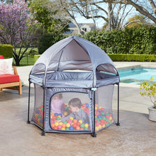 Load image into Gallery viewer, 53&quot; PlayPod Portable Playpen for Babies and Toddlers [Includes Dome] | Hiccapop.com
