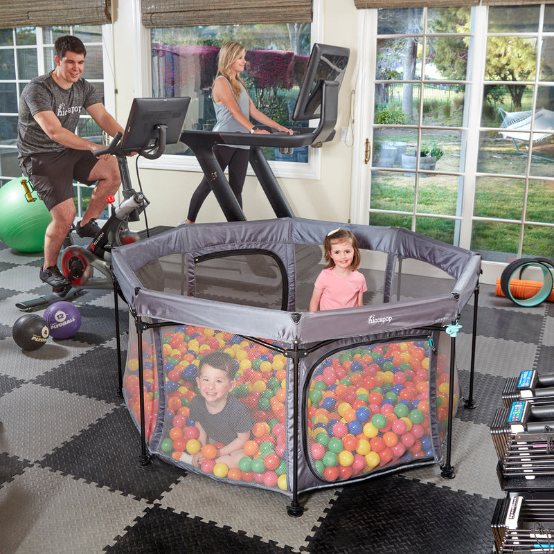 Load image into Gallery viewer, 69&quot; PlayPod Portable Playpen for Babies and Toddlers [No Dome] | Hiccapop
