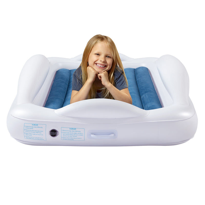 Inflatable Toddler Travel Bed with Safety Bumpers hiccapop hiccapop